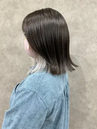 ミディアム 髪質改善/ブリーチ毛 縮毛矯正/ MIHOのヘアスタイル