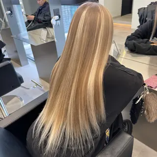 ロング カラー エクステ/ハイトーン /韓国ヘアKENTAのヘアスタイル