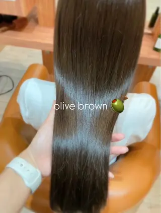 ロング カラー 阿部 愛理のヘアスタイル