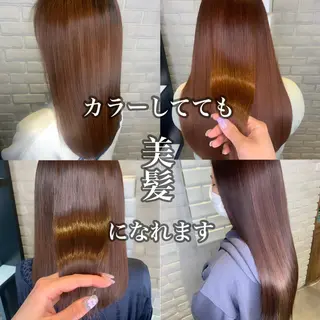 カラー パーマ 髪質改善/縮毛矯正 艶カラー/珠聡のヘアスタイル