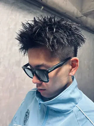 パーマ メンズ 田中 大空のヘアスタイル