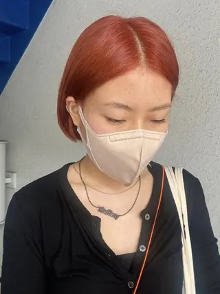 ショート カラー パーマ スパイラルパーマ 🌐hina⭐️のヘアスタイル