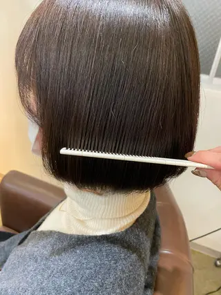 ショート Rinka/梅田/ 透け感カラー🤎のヘアスタイル