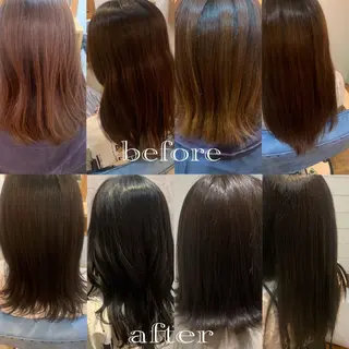 セミロング カラー いいの ひかりのヘアスタイル