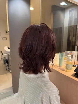 ミディアム Eir 神戸所属・髪質改善/縮毛矯正 長井 美佐子のヘアスタイル