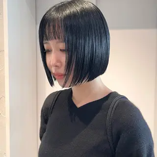 ショート オタク美容師🛍/ 酸性ストレート/艶髪のヘアスタイル