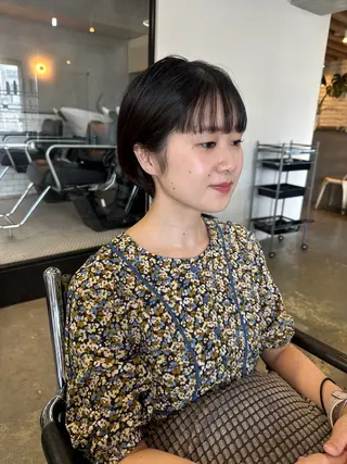 ショート カラー ヘアアレンジ stylist/蛯谷 珠里のヘアスタイル