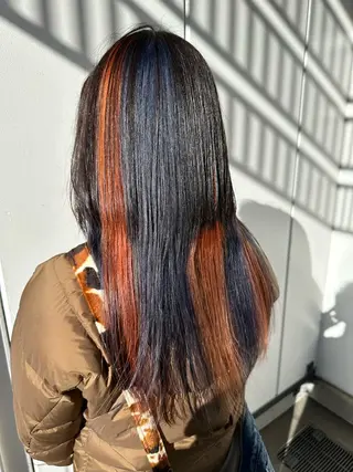 ロング カラー 小顔ボブ/お悩み解決 /ボブパーマ/とういのヘアスタイル