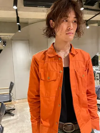 メンズ 🌈圧倒的デザイン パーマ　関和希のヘアスタイル