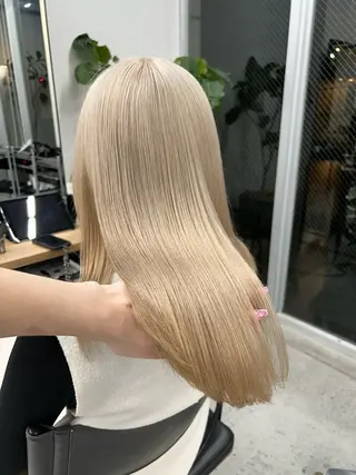 セミロング カラー 韓国/ハイトーン/ ボブ🎀MIKU🎀のヘアスタイル