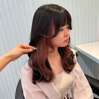 ロング カラー 暖色🩷透明感カラー ♡Maika♡のヘアスタイル