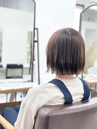 ショート ハイライト&曲がる 縮毛矯正特化 玉置のヘアスタイル