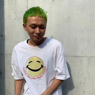 ショート カラー ヘアアレンジ メンズ TENELE所属・チバ タクミのヘアスタイル