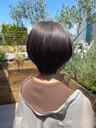 ショート カラー パーマ ヘアアレンジ メンズ キッズ ネイル マツエク・マツパ times salon名駅所属・久木原 ゆりのヘアスタイル
