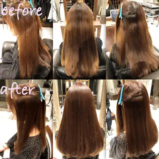 ロング カラー ブリーチ縮毛矯正/ デサキ ショウヘイのヘアスタイル