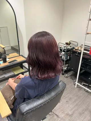 ミディアム カラー ヘアアレンジ cocotte 💟草間紫音💟のヘアスタイル