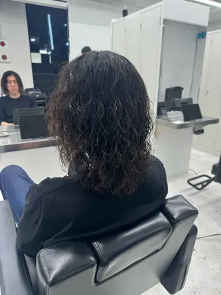 ロング パーマ メンズ 柏メンズカットパーマ NO.1タイチのヘアスタイル