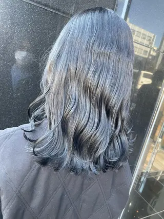 ミディアム カラー 髪質改善美容室Lust所属・美容室Lust💚 嶋崎　鷹のヘアスタイル