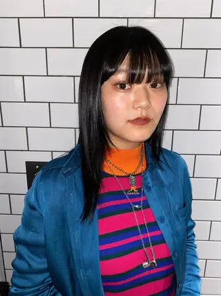 ミディアム カラー XENA表参道 MIKUのヘアスタイル