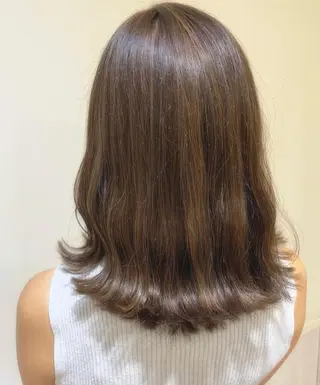 セミロング ボブ/美髪矯正 /佐藤　奈巳のヘアスタイル