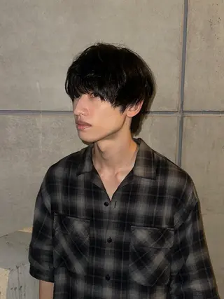 カラー メンズ Hiroto/表参道 /暗髪/モード♠️のヘアスタイル