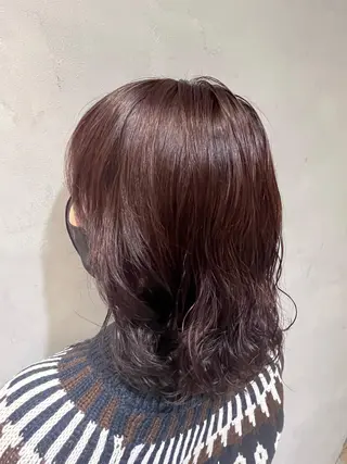 ミディアム カラー パーマ TSUKADA MIYUKIのヘアスタイル