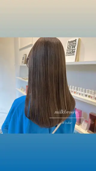 セミロング カラー ParveMix 🩶🫧入江 香名のヘアスタイル