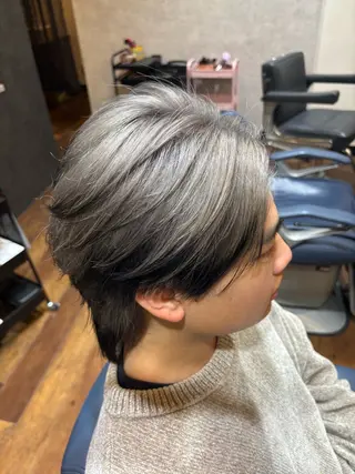 ショート カラー メンズ 朝セット楽！指名多数 メンズ特化/黒部由徒のヘアスタイル