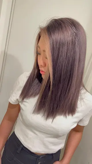 セミロング カラー ヘアアレンジ 🔥ハイトーンカラー ギャルNAOKI🔥のヘアスタイル