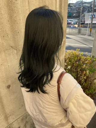 セミロング ブランシェ神領店 笹原渚紗のヘアスタイル