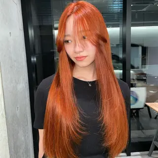 ロング カラー Mizobe misakiのヘアスタイル