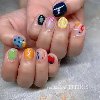 ショート ネイル nailsalon Lithos所属・nailsalon Recontreのネイルデザイン