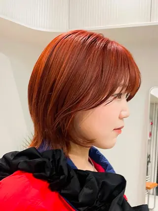 ミディアム カラー ヘアアレンジ 🦠デザインカラー/ 魚瀬あおい🦠のヘアスタイル