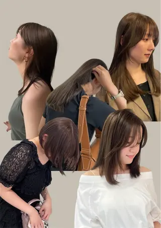 ミディアム ブリーチなし透明感 🪄aoi🤎のヘアスタイル