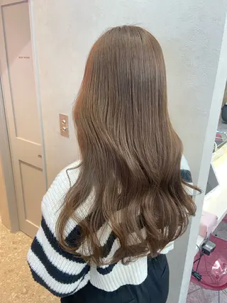 ロング カラー 新宿/韓国ヘア 中明度カラー/かやのヘアスタイル