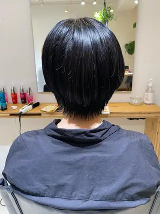 ショート カラー ヘアアレンジ 、 、のヘアスタイル