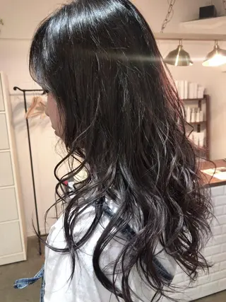 ロング カラー レイヤーカット匠 イソザキノリユキのヘアスタイル