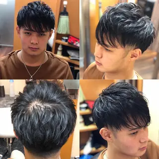 ミディアム ヘアアレンジ メンズ 萩原 勇樹のヘアスタイル