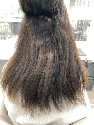 セミロング カラー パーマ ヘアアレンジ キッズ ネイル マツエク・マツパ 京都レイヤーカット/ 縮毛矯正/羽柴りくのヘアスタイル