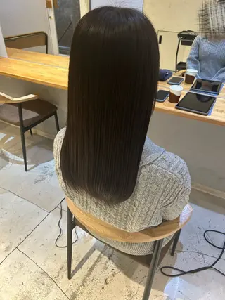 ミディアム カラー 小川 優美のヘアスタイル