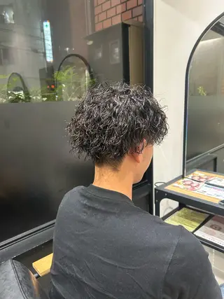 ショート パーマ メンズ cocotte 💟草間紫音💟のヘアスタイル