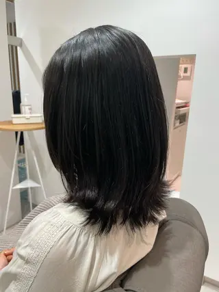 ミディアム 太田ありさ クリーミーヘアカラーのヘアスタイル