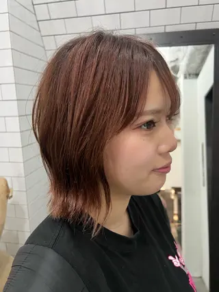 ショート 紙屋町ショート /ボブ　パーマ河内蓮のヘアスタイル