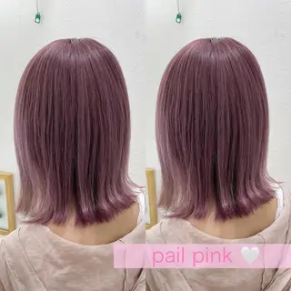 セミロング カラー マツエク・マツパ 透明感カラー💖 Stylist佐藤澪のマツエク・マツパデザイン