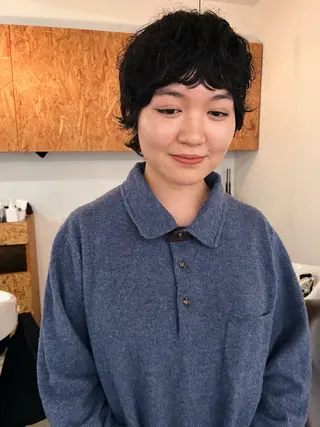 ショート 暖色/パーマ 🌼クニトウメイのヘアスタイル