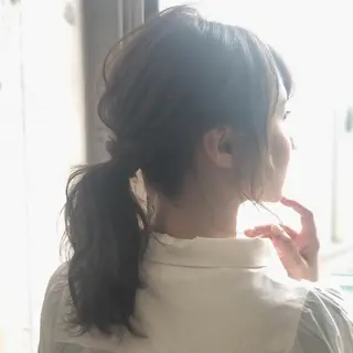 ミディアム ヘアアレンジ PARK rooms所属・圧倒的な質感🧡 髪質改善/丸山晴菜のヘアスタイル