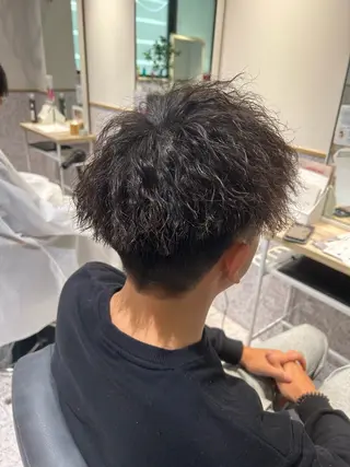 パーマ メンズ ♡ハイトーン★ ネイル/しの♡のヘアスタイル