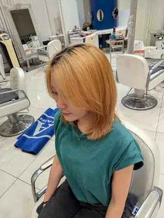 ミディアム カラー 髪質改善 カミムラのヘアスタイル