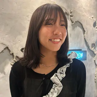 ミディアム カラー このか/似合わせ/ 透明感/ダブルカラーのヘアスタイル