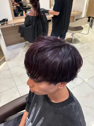 カラー メンズ 山本 侑平のヘアスタイル